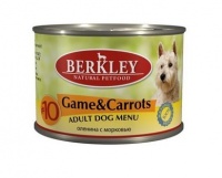 Berkley Dog Menu Game Carrots #10 Консервы для собак Оленина с морковью