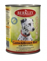 Berkley Dog Game Brown Rice Консервы для собак Оленина с коричневым рисом