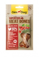 514864 GimDog Superfood Meat Bones chicken with Cranberries and Rosemary мясное лакомство для собак, Мясные косточки из курицы с клюквой и розмарином