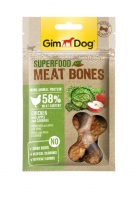 514840 GimDog Superfood Meat Bones chicken with Apple and Cabbag мясное лакомство для собак, Мясные косточки из курицы с яблоком и капустой