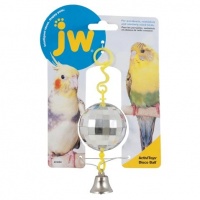 JW Disco Ball Bird Toy Игрушка для птиц Зеркальный шар с колокольчиком, цвета в ассортименте