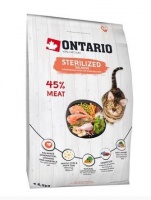 Ontario Cat Adult Sterilised Salmon корм для стерилизованных кошек с лососем