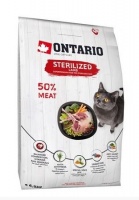 Ontario Cat Adult Sterilised Lamb корм для стерилизованных кошек с ягненком