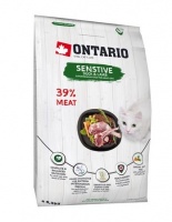 Ontario Cat Adult Sensitive Derma Duck Lamb корм для кошек с чувствительным пищеварением с уткой и ягненком