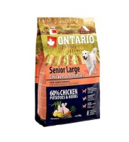 Ontario Dog Senior Large Chicken Potatoes низкозерновой корм для пожилых собак крупных пород с курицей и картофелем