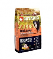 Ontario Dog Adult Large Chicken Potatoes низкозерновой корм для собак крупных пород с курицей и картофелем