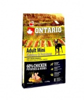 Ontario Dog Adult Mini Chicken Potatoes низкозерновой корм для собак мелких пород с курицей и картофелем
