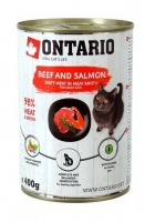 Ontario Cat Adult Beef Salmon консервы для кошек, говядина и лосось