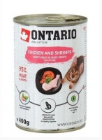 Ontario Cat Kitten Chicken Schrimps консервы для кошек, курица и креветки