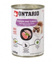 Ontario Cat Adult Chicken Turkey консервы для кошек, курица и индейка