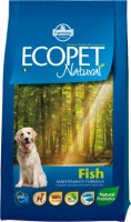 Ecopet Natural Fish  Сухой корм для взрослых собак , с рыбой