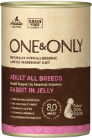 One & Only Rabbit,  влажный корм для собак, кролик в желе 