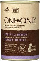 One &Only Buffalo,  влажный корм для собак, мясо буйвола в желе  