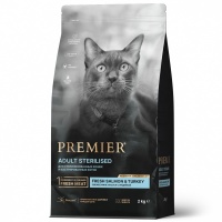 Сухой корм для кошек Premier Cat Salmon&Turkey STERILISED - Лосось с индейкой для стерилизованных кошек