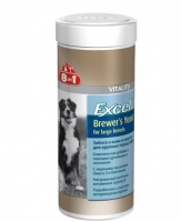 8in1 Excel Brewer's Yeast for large breed Эксель Пивные дрожжи добавка, специально разработанная для поддержания кожи и шерсти собак крупных пород 80 таб.