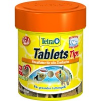 Tetra TABLETS Tips FD 75таб. (Стабилизированный корм в форме таблеток, созданный на основе энергетически ценного сырья высокого качества и полезных питательных хлопьев. Особенностью этого корма является возможность приклеивания к стеклу аквариума)