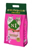 Наполнитель №1 Crystals For Girls силикагелевый для кошачьего туалета (розовый)