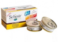 С112 Schesir Шезир консервы для кошек, Цыпленок/рис (Упаковка 50 гр х 6 шт)