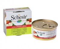 С352 Schesir Шезир консервы для кошек, Цыпленок/яблоко 75 гр