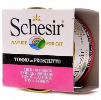 С140 Schesir Шезир консервы для кошек, Тунец/ветчина 85 гр