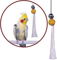 PENN-PLAX Игрушка для птиц КИСТОЧКА С БУБЕНЧИКОМ большая  