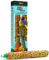Padovan Stix tropical cocorite 60 г -10 Лакомые палочки с тропическими фруктами д-волнистых попугаев и экзотических птиц