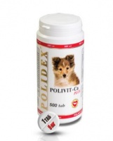 Polidex Polivit-Ca plus Полидекс Поливит Кальций Плюс - улучшение роста костной ткани для щенков и собак мелких и средних пород