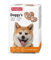 12568 Beaphar Беафар Кормовая добавка лакомство Doggy’s MIX для собак (+ Taurin-Biotin + Protein + Liver)