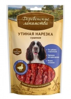 Деревенские лакомства Традиционные для собак 100% Мяса Утиная нарезка сушеная 90 гр