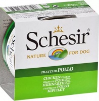 С680 Schesir Шезир консервы для собак, Цыпленок 150 гр