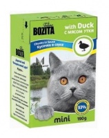 Bozita Mini Feline Taste Sauce Duck Tetra Pak консервы для кошек кусочки в соусе с уткой 190 гр