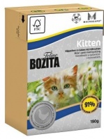 Bozita Feline Function Kitten Jelly Chicken Tetra Pak консервы для котят кусочки в желе с курицей 190 гр