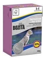 Bozita Feline Function Jelly Sensitive Hair Skin Chicken Tetra Pak консервы для кожи и шерсти кошек кусочки в желе с лососем 190 гр