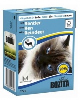 Bozita Feline Taste Sauce Reindeer Tetra Pak консервы для кошек кусочки в соусе с оленем 370 гр