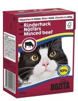 Bozita Feline Taste Jelly Minced Beef Tetra Pak консервы для кошек кусочки в желе с рубленой говядиной 370 гр