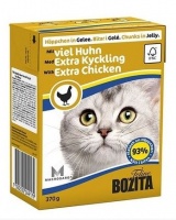 Bozita Feline Taste Jelly Extra Chicken Tetra Pak консервы для кошек кусочки в желе с курицей 370 гр