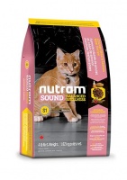 Nutram Cat Sound Balanced Wellness S1 Kitten Food корм для котят, курица, лосось и зеленая чечевица