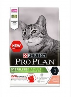 Purina Pro Plan Sterilised Optisenses Про План корм для стерилизованных кошек, для поддержания органов чувств, с лососем