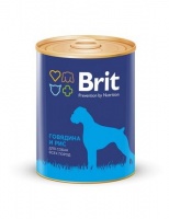 Brit Dog Beef Rice консервы для собак с говядиной и рисом 850 гр