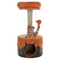 Домик для кошки "Nuria", 35*71см., серый/оранж.