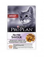 Purina Pro Plan Nutrisavour Adult Про План паучи для взрослых кошек кусочки в желе с индейкой (Упаковка 85 гр х 24 шт)