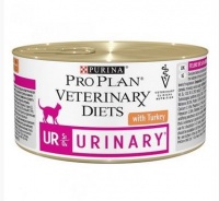 Purina Pro Plan UR Urinary Feline консервы-диета для взрослых кошек при мочекаменной болезни, индейка 195 гр
