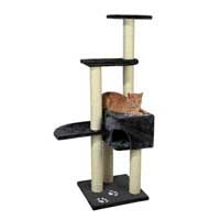 Домик для кошки "Аликанте", высота 45*45*142 см, антрацид.