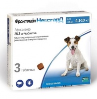 Фронтлайн НексгарД таблетки жевательные от блох и клещей для собак 4-10кг 28,3мг (Защита 1 месяц) (3 таблетки)