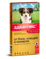 Bayer Адвантикс Капли от блох, клещей и комаров для собак весом от 10 до 25 кг
