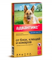 Bayer Адвантикс Капли от блох, клещей и комаров для собак весом свыше 25 кг
