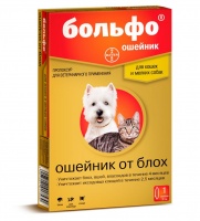 Bayer Больфо ошейник инсекто-акарицидный от блох для кошек и собак мелких пород 38 см