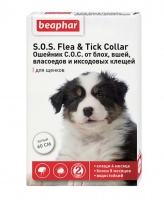 12515 Beaphar S.O.S. Flea & Tick Collar Ошейник от блох и клещей для щенков (белый)