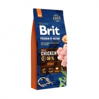 Brit Premium by Nature Sport корм для активных собак и с высокими затратами энергии, курица