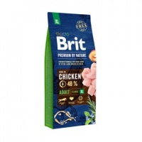 Brit Premium by Nature Adult XL корм для взрослых собак гигантских пород, курица
